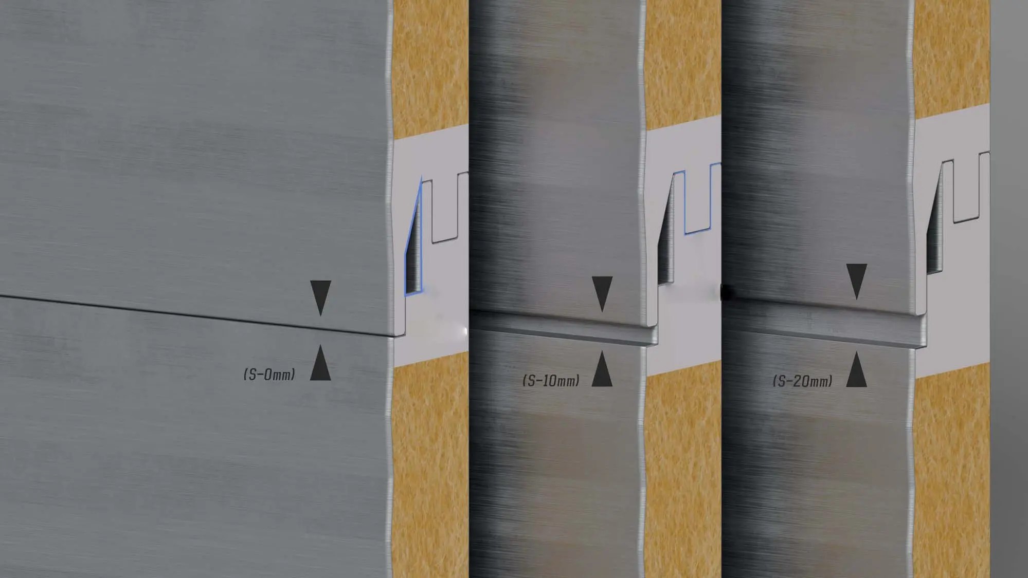 ألواح ساندويتش ذات أخدود لسان مسمار مخفي